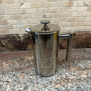Secura French Press Coffee Maker, 304 Grade Stainless Steel 17 oz, Silver